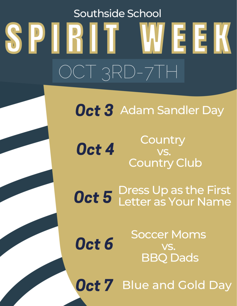 Jr. High and Sr. High Spirit Week theme days