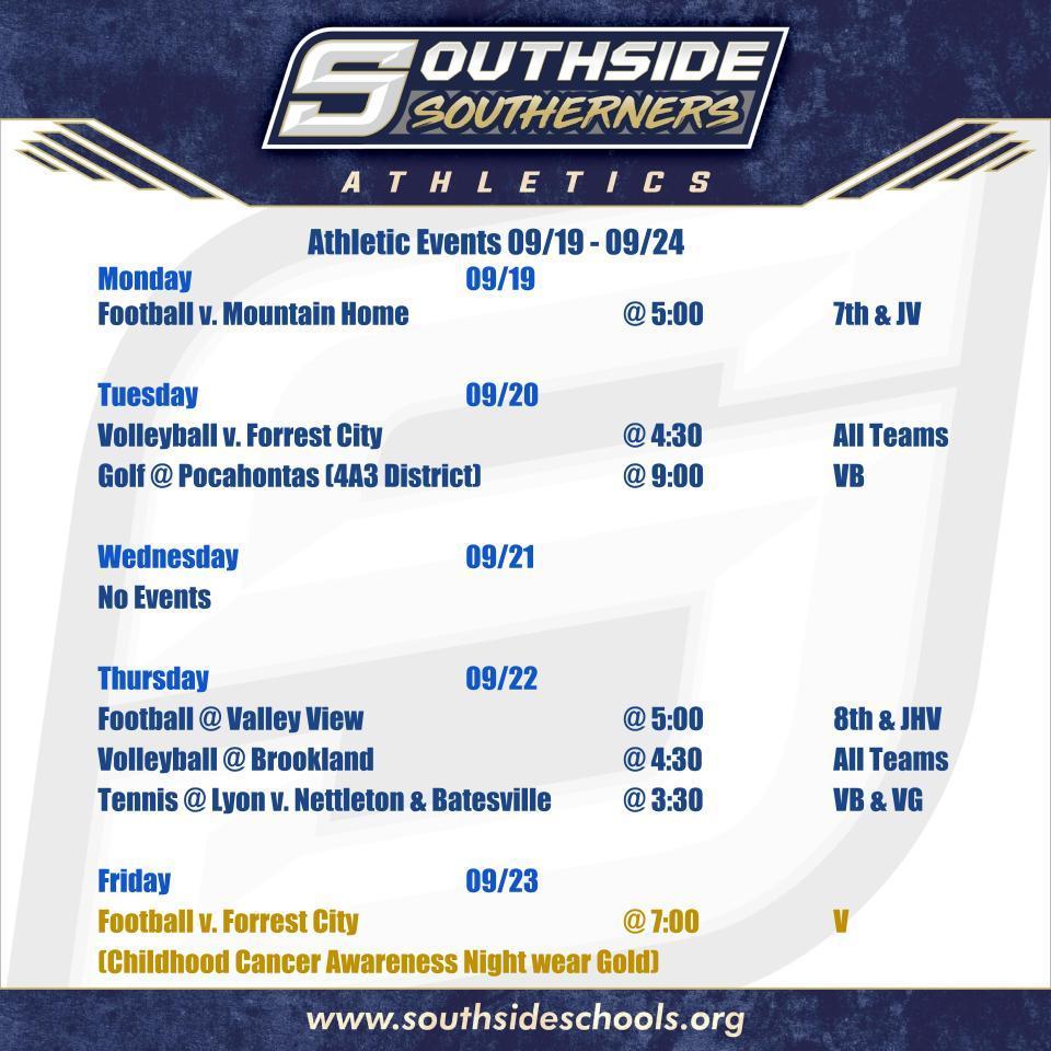 Southside Athletic Update
