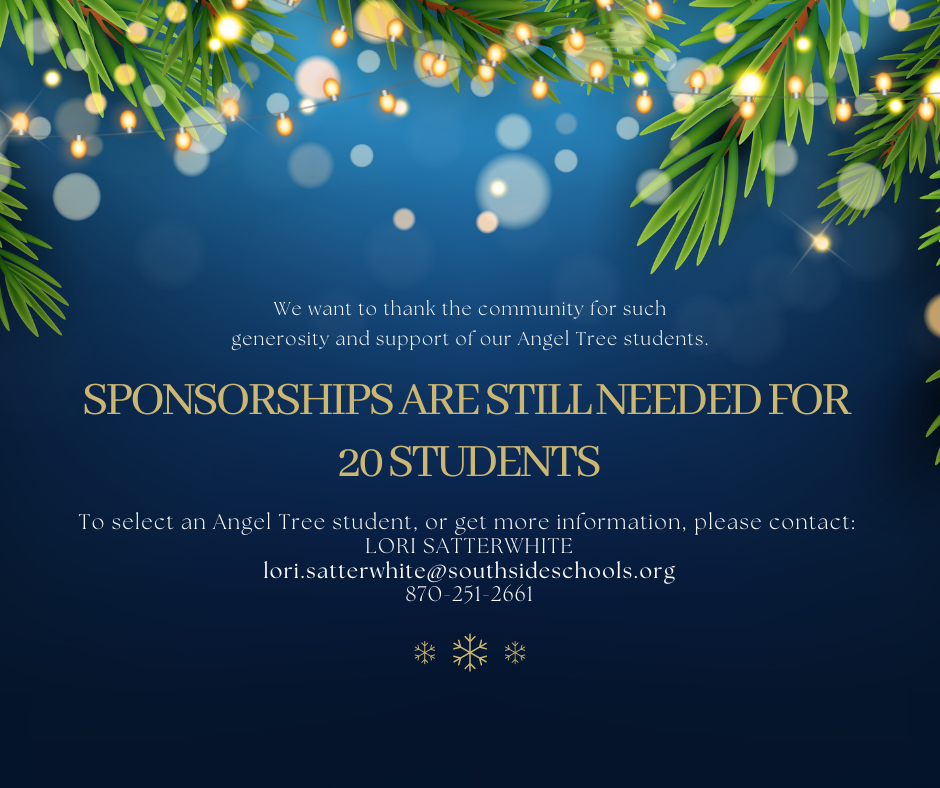 Angel Tree Sponsorships needed