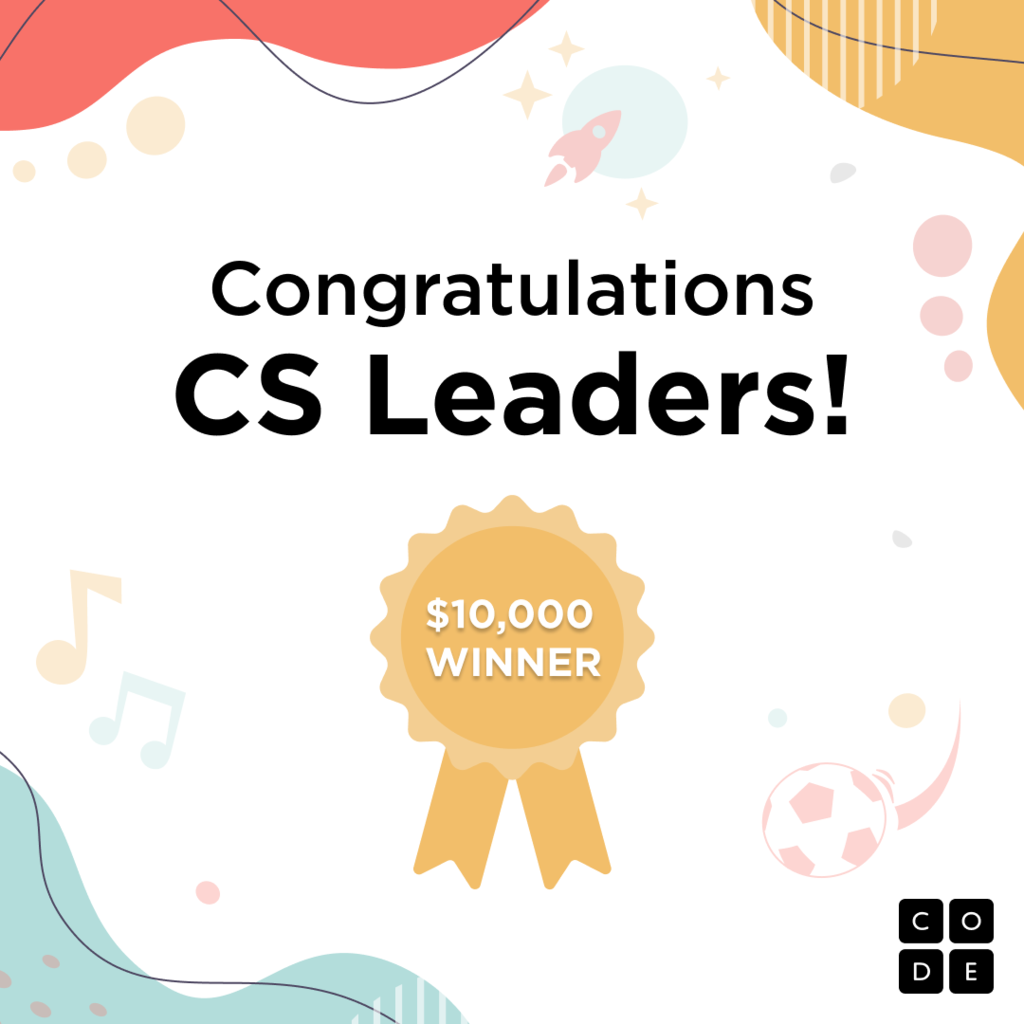 We’re honored to be one of 102 schools in the U.S. named a #CSLeader and awarded $10,000 by @codeorg to expand computer science at our school. Join us for #HourOfCode and #CSEdWeek and give students a chance to explore CS!