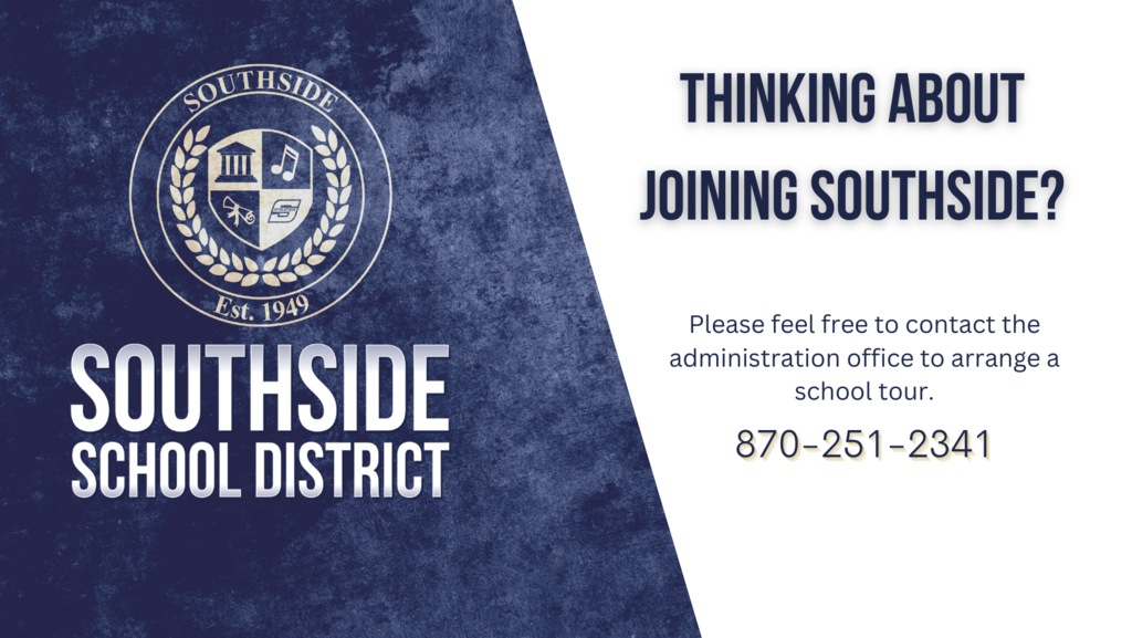 The School Choice deadline is right around the corner!  Forms can be found following this link: https://www.southsideschools.org/page/school-choice-info 
