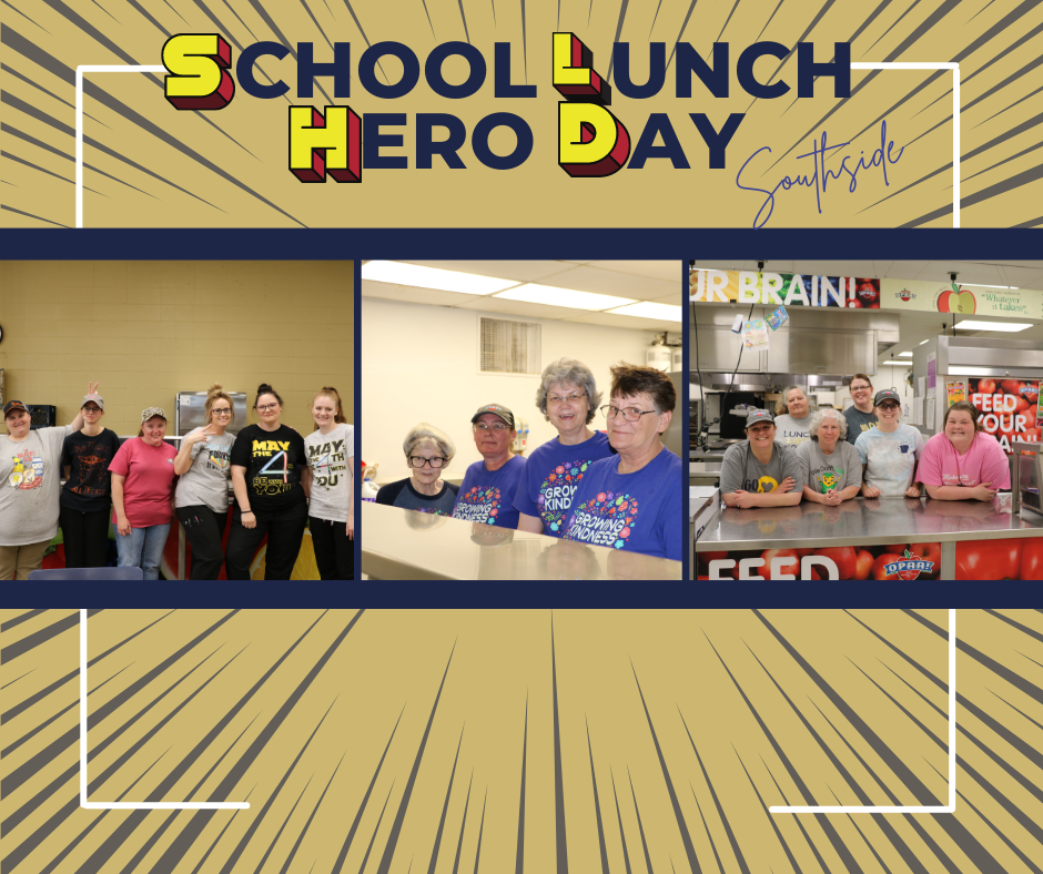school lunch hero day photos of the wonderful lunchroom staffs at the elementary, middle school and jr. high/high school cafeterias