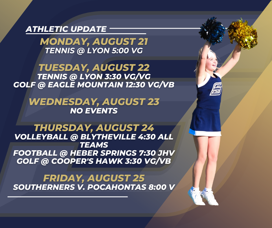 Athletic Update Week of August 21-25