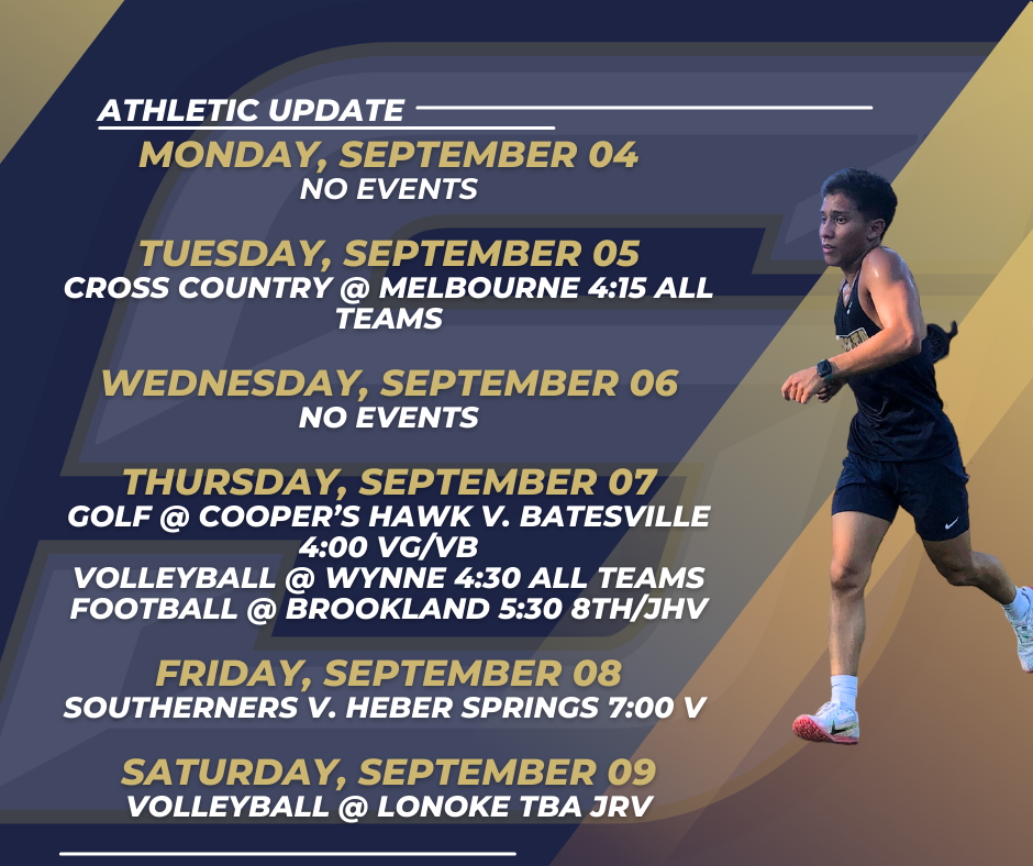 Athletic Update Week of September 04-09
