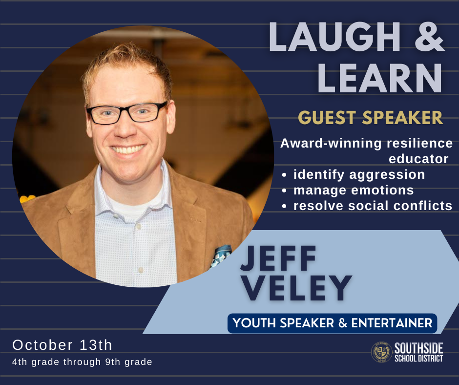 Laugh and learn with guest speak Jeff Veley on October 13th